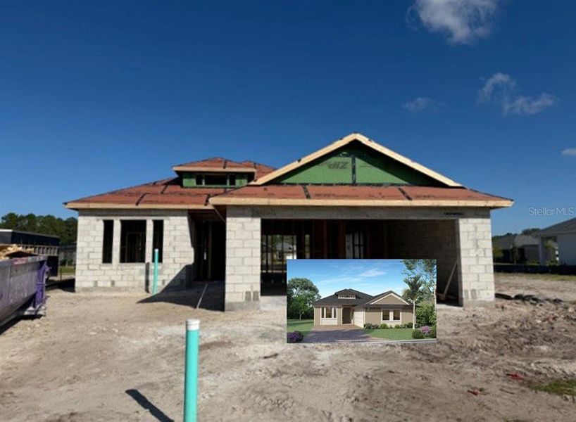 In-progress construction of a new home in , Palm Coast, FL (Image 3).