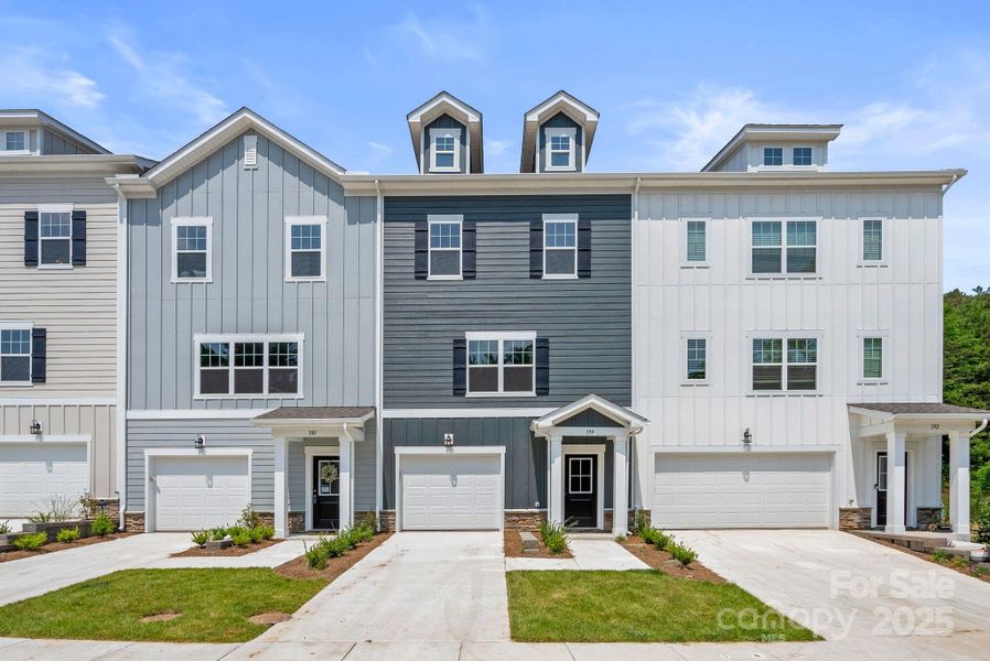 Front exterior of a new home in , Asheville, NC, highlighting curb appeal (Image 16).
