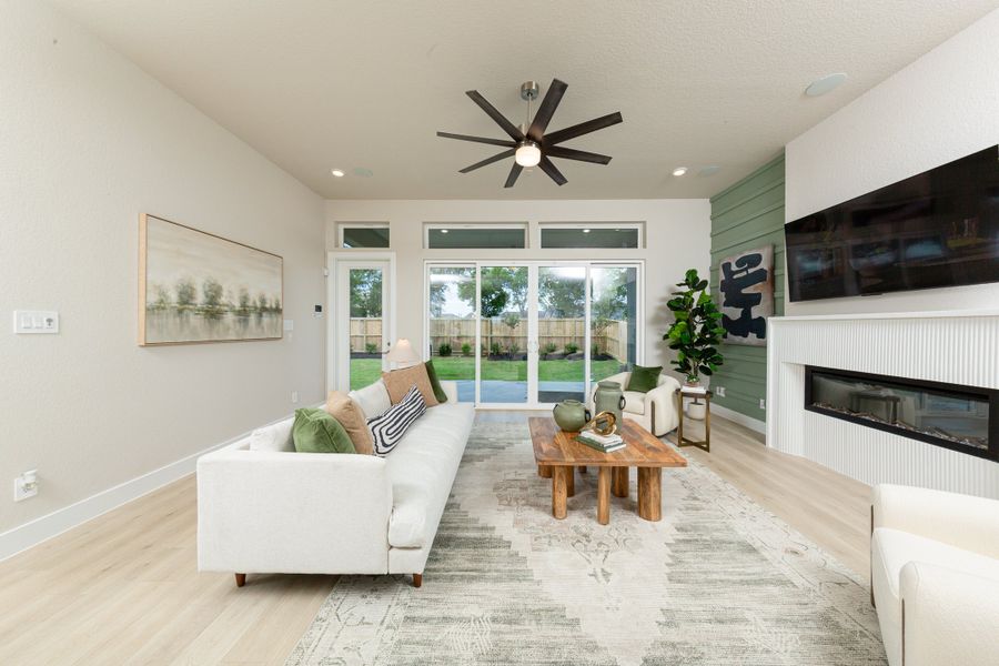 Representative furnished interior of a home built from the Reflection by Beazer Homes in Meridiana, Manvel (Image 10).