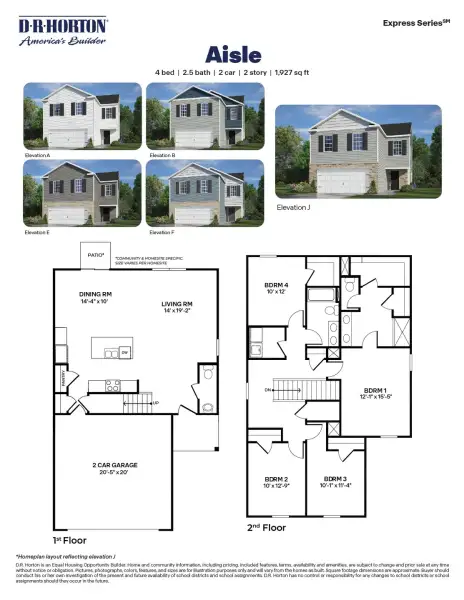 2D floor plan layout of this home in Willow Mill, Thomasville, NC (Image 3).