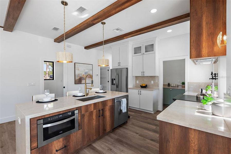 Furnished interior view inside a new home in , St. Petersburg (Image 35).