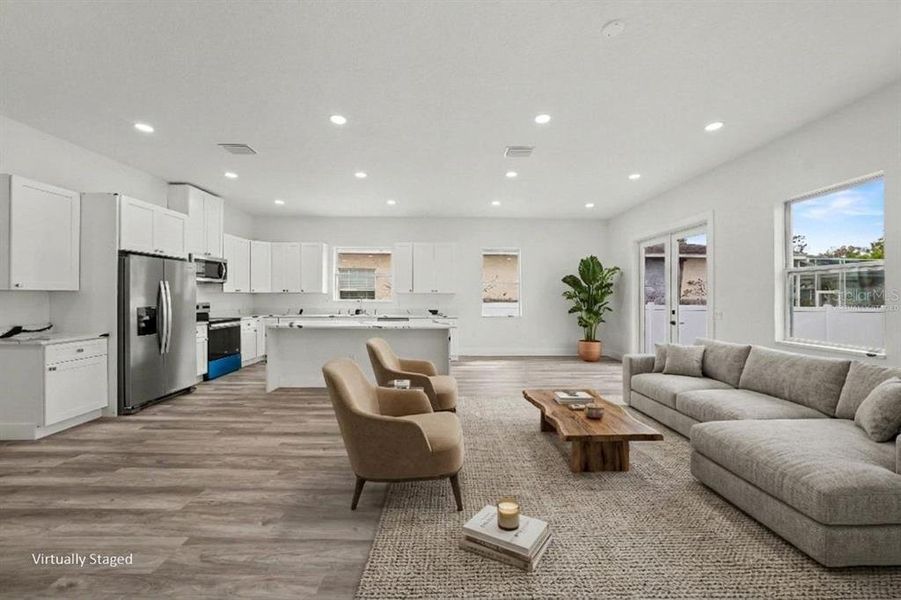 Furnished interior view inside a new home in , St. Petersburg (Image 10).