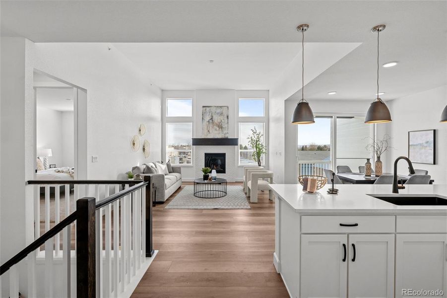 Furnished interior view inside a new home in Deer Creek, Littleton (Image 9).