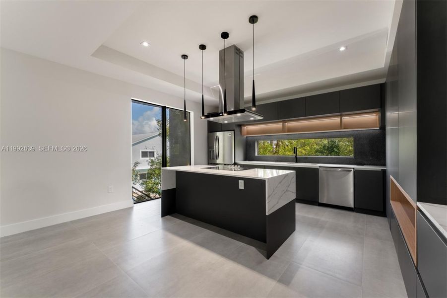 Furnished interior view inside a new home in , Key Largo (Image 10).