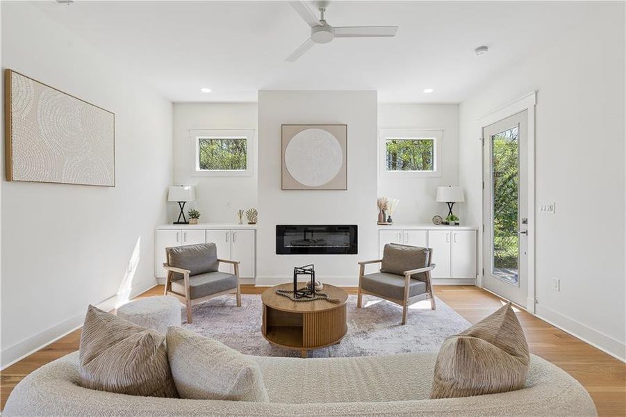 Furnished interior view inside a new home in , Atlanta (Image 16).