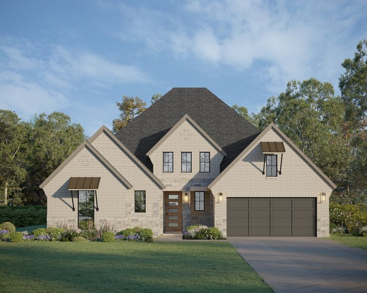 Plan 1624 Elevation C w/ Stone Plan 1624 Elevation C w/ Stone