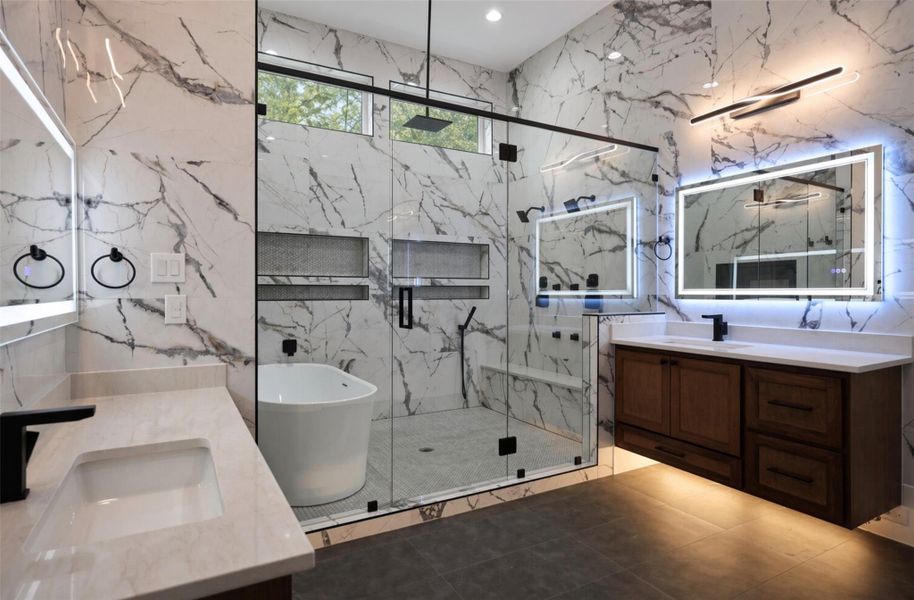 Furnished interior view inside a new home in , Houston (Image 10).