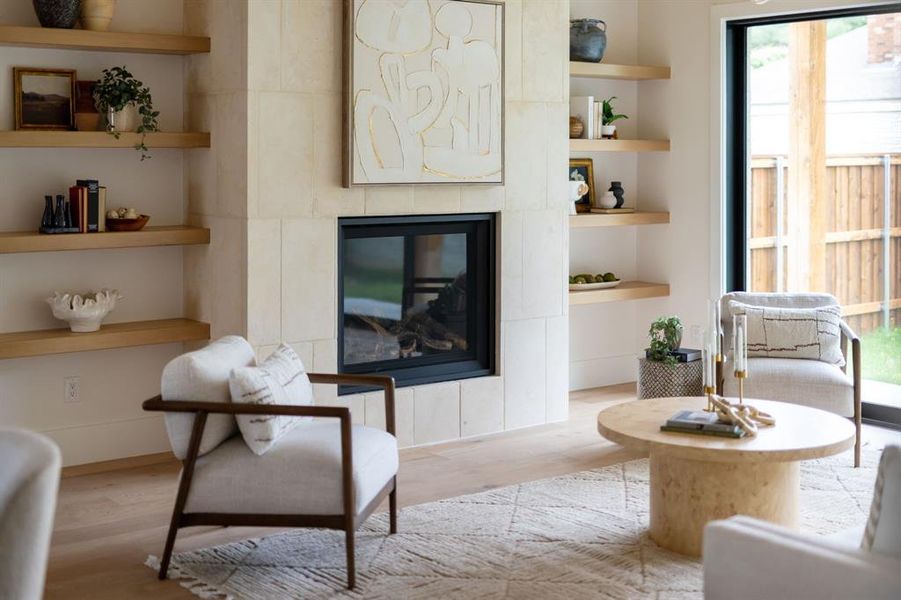 Furnished interior view inside a new home in Dove Station, Grapevine (Image 29).