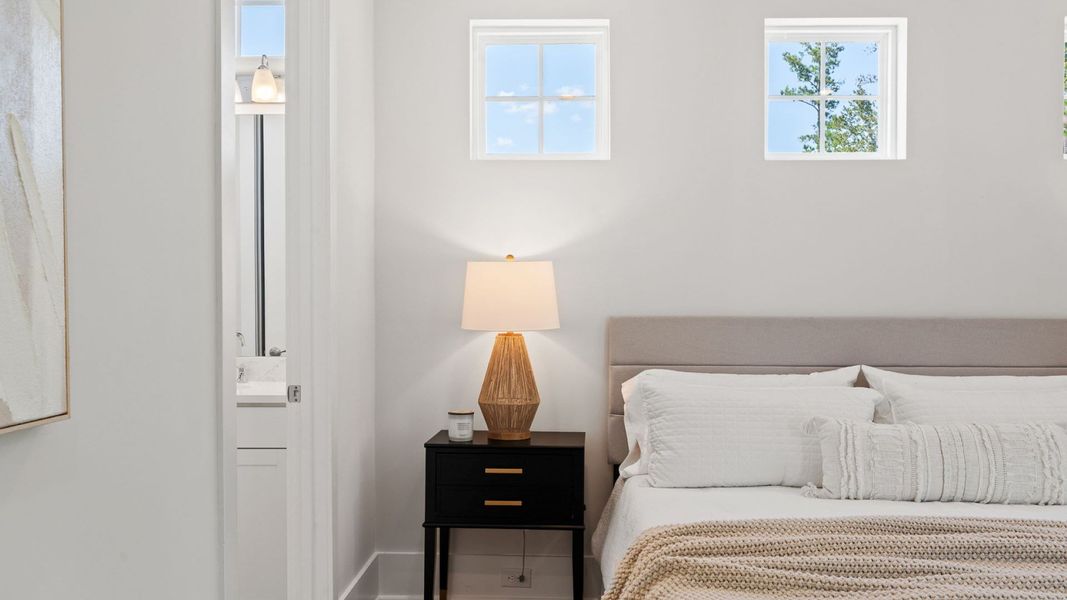 Furnished interior view inside a new home in Summerwind Crossing at Lakes of Cane Bay, Summerville (Image 17).