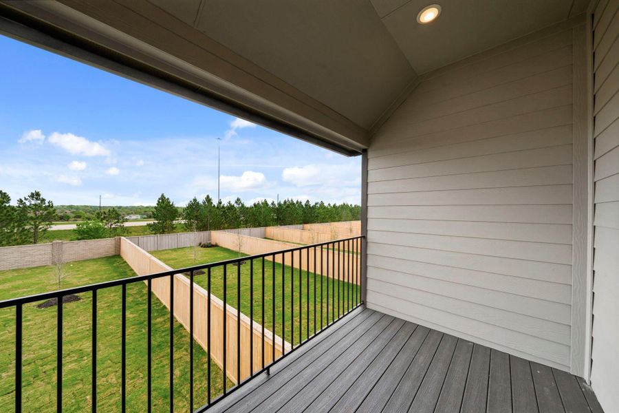 Exterior details and patio area of a home in Bridgeland, Cypress (Image 3).