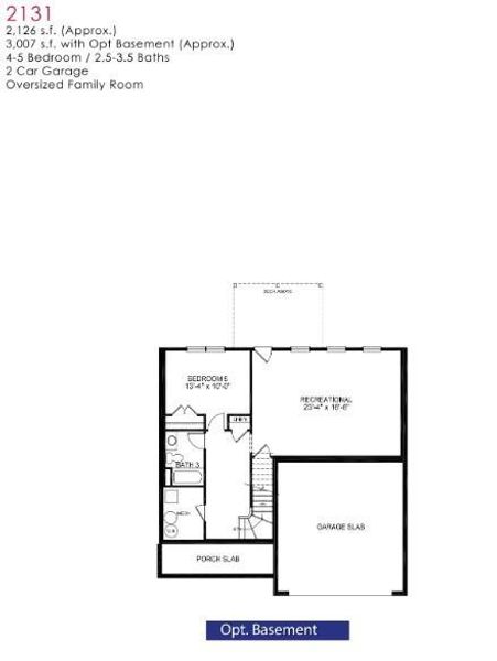 2D floor plan layout of this home in Magnolia Villas, Cornelia, GA (Image 5).