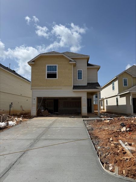 In-progress construction of a new home in River's Edge, Conroe, TX (Image 22).