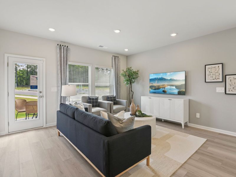 The Oakland floorplan with the Fresh Grey interior package modeled at Artisan Walk.
