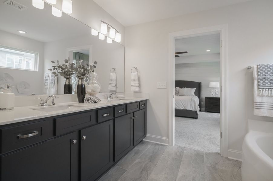 Representative furnished interior of a home built from the The Kensington A by Cothran Homes in Reidville Town Center, Reidville (Image 11).