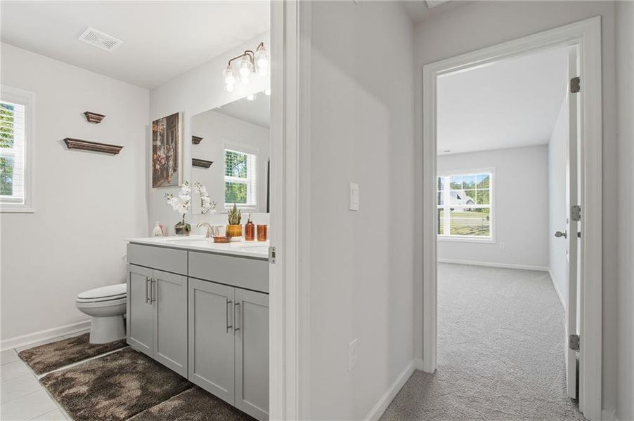 Furnished interior view inside a new home in , Newnan (Image 56).