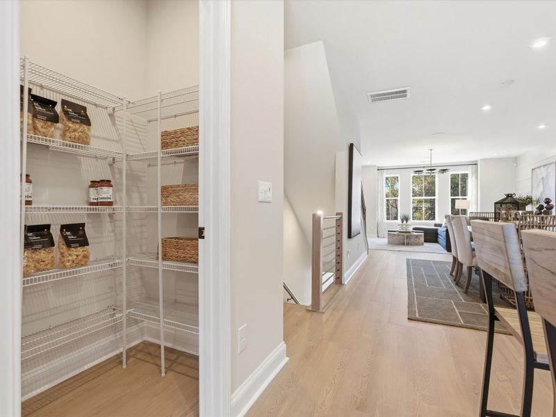 Representative furnished interior of a home built from the Dahlia by Tri Pointe Homes in Bellflower, Charlotte (Image 20).