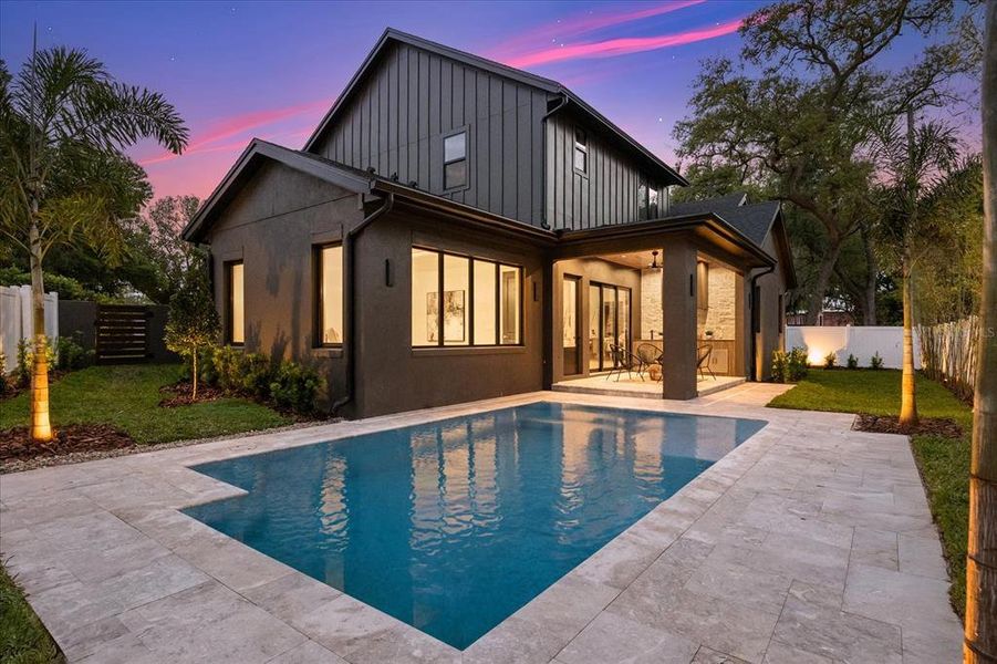 Exterior details and patio area of a home in , Winter Park (Image 4). Exterior details and patio area of a home in , Winter Park (Image 4).