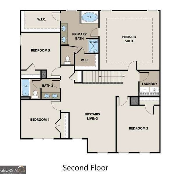 2D floor plan layout of this home in Killian Manor at The Adares, Adairsville, GA (Image 3). 2D floor plan layout of this home in Killian Manor at The Adares, Adairsville, GA (Image 3).