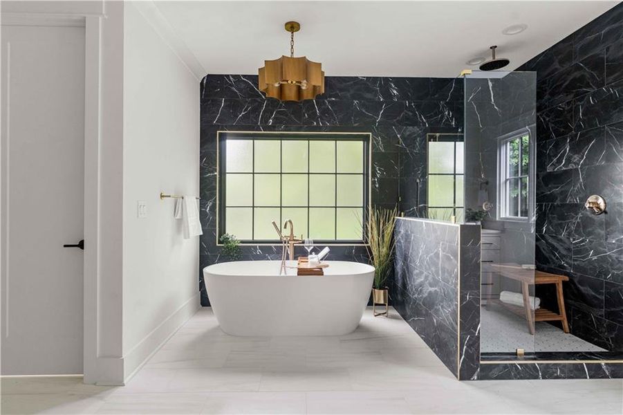 Furnished interior view inside a new home in , Atlanta (Image 30).