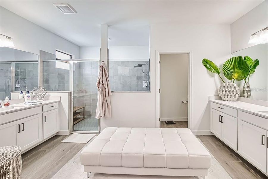 Furnished interior view inside a new home in , Fort Myers (Image 9).