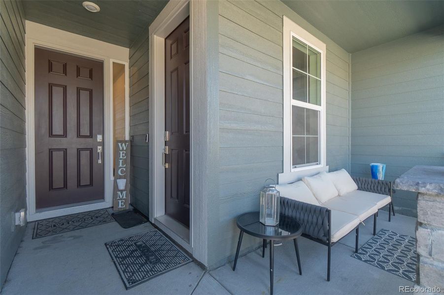 Exterior details and patio area of a home in , Parker (Image 2).