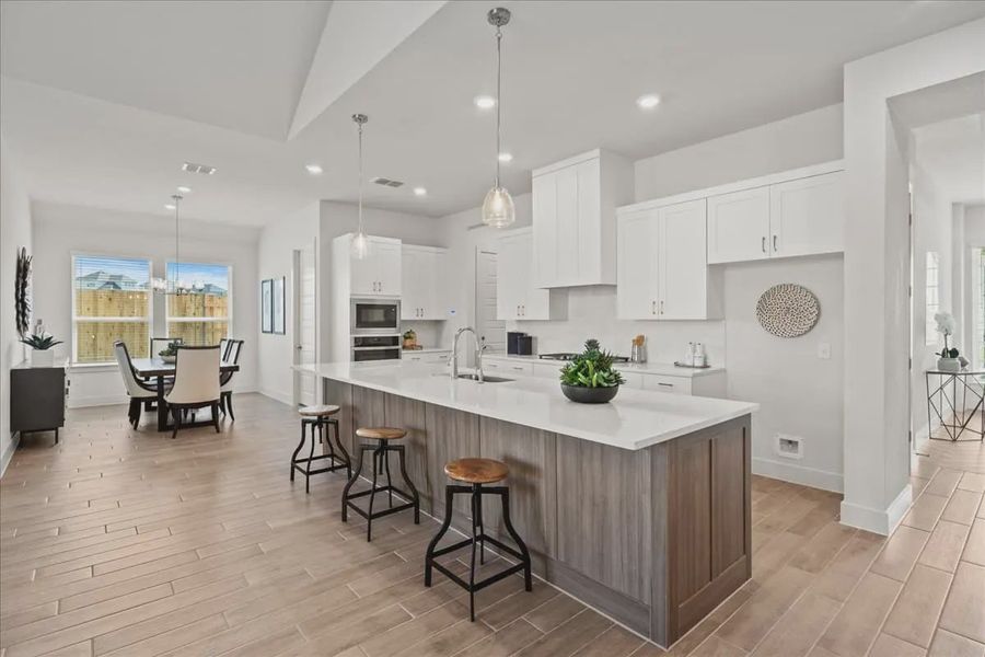 Representative furnished interior of a home built from the Wyatt by Chesmar Homes in Broken Oak, Georgetown (Image 3).