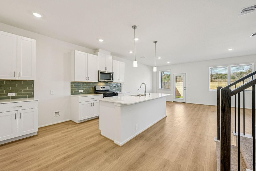 Furnished interior view inside a new home in Pinewood Trails - City Series, Atascocita (Image 9).