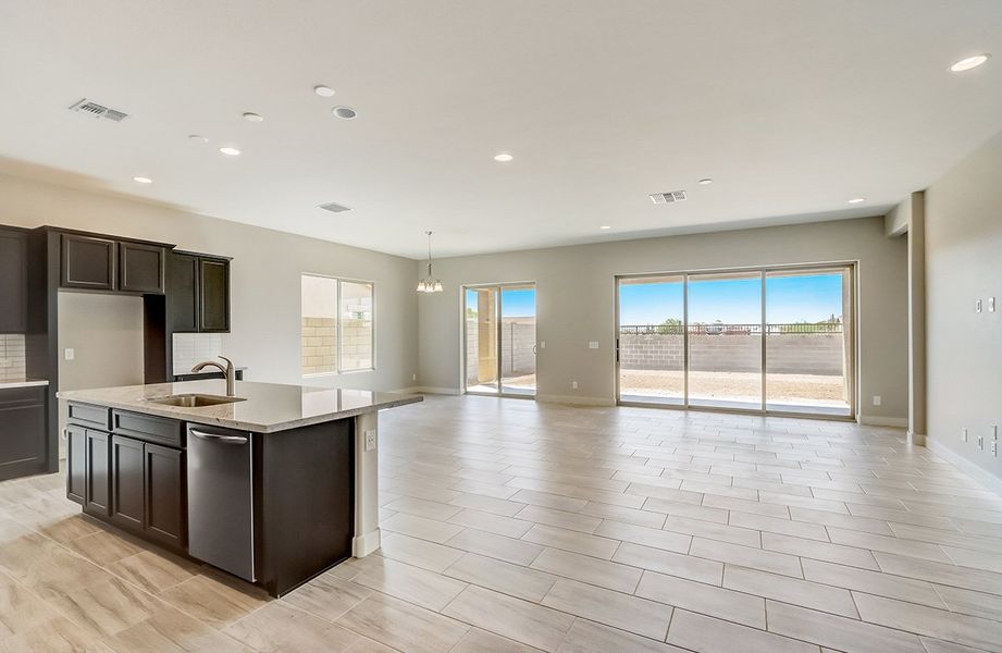 Representative unfurnished interior of a home built from the Hacienda Series - Topaz by Brightland Homes in Canyon Views - Hacienda, Litchfield Park (Image 20).