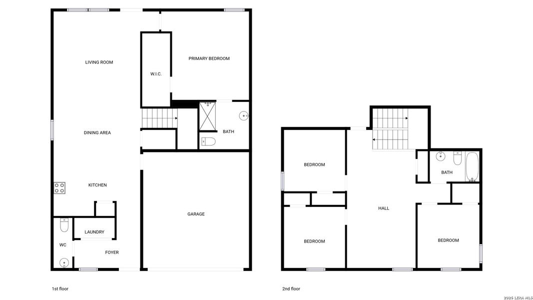 2D floor plan layout of this home in Hunters Ranch, San Antonio, TX (Image 4).