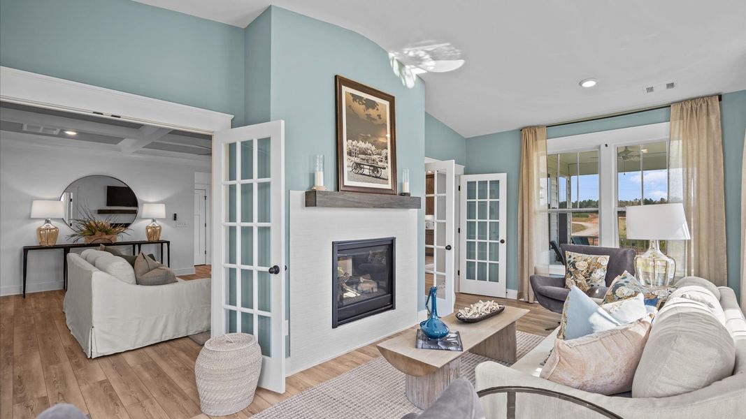 Representative furnished interior of a home built from the Stonehaven by DRB Homes in Pinebrook, Woodruff (Image 13).