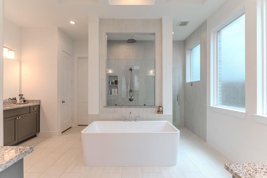 One Of Two Vanity Areas In This Great Sized Master Bathroom.