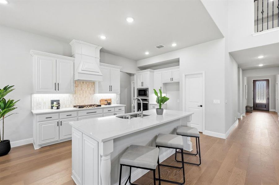 Furnished interior view inside a new home in Union Park, Little Elm (Image 13). Furnished interior view inside a new home in Union Park, Little Elm (Image 13).