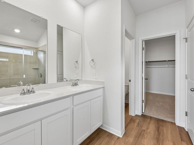 Furnished interior view inside a new home in Butler Farms - Reserve Collection, Liberty Hill (Image 6).