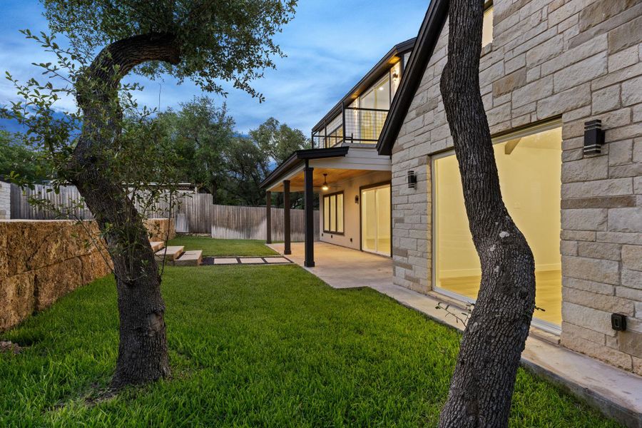 Exterior details and patio area of a home in , Leander (Image 27).
