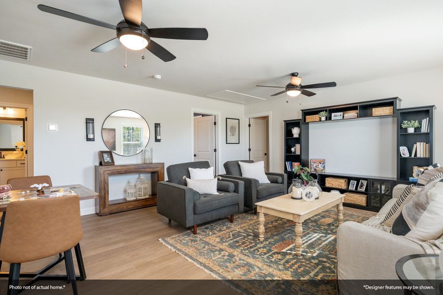 Furnished interior view inside a new home in Renaissance at White Oak, Garner (Image 16). Furnished interior view inside a new home in Renaissance at White Oak, Garner (Image 16).