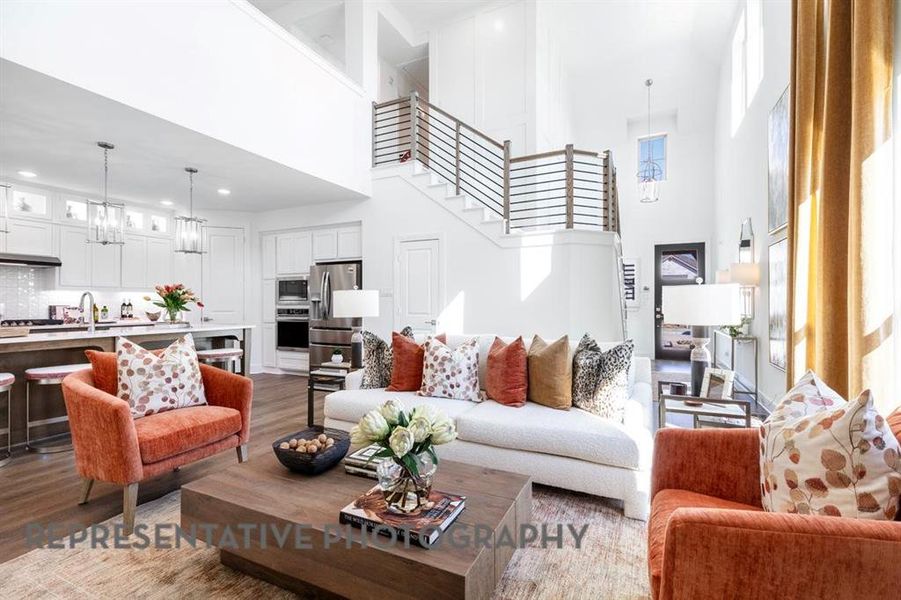 Furnished interior view inside a new home in The Parks at Wilson Creek, Celina (Image 10).