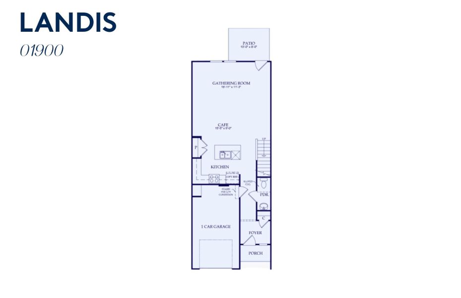 2D floor plan layout of this home in Mallard Park, Charlotte, NC (Image 3).