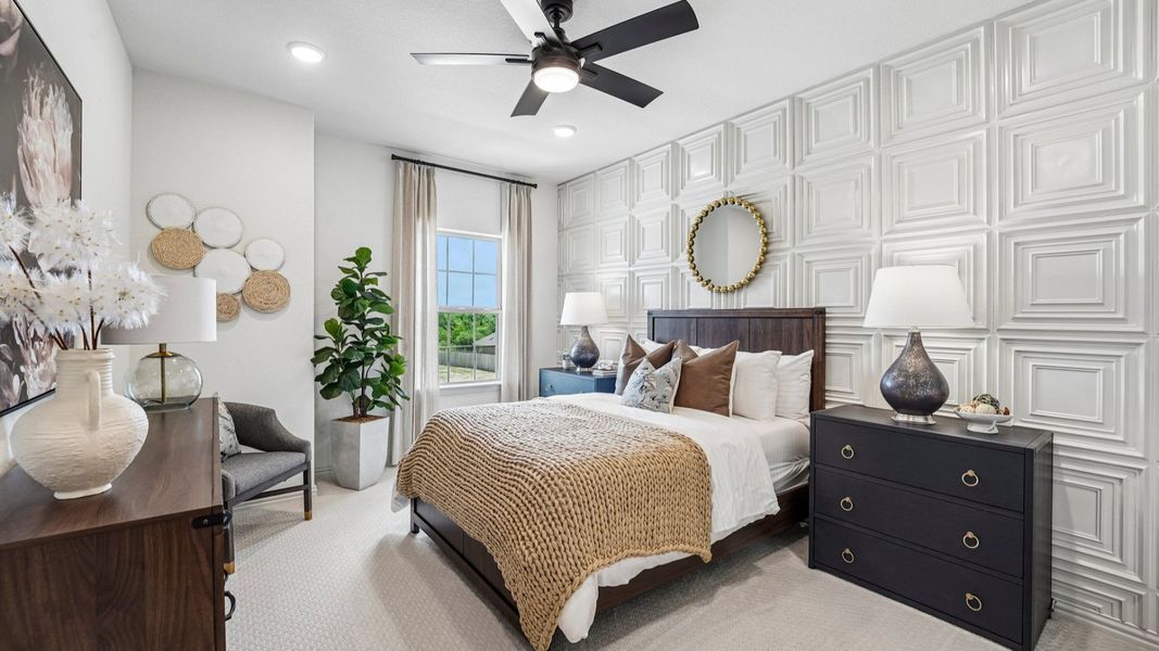 Representative furnished interior of a home built from the Capri II by DRB Homes in Opal Ranch, Kyle (Image 11). Representative furnished interior of a home built from the Capri II by DRB Homes in Opal Ranch, Kyle (Image 11).