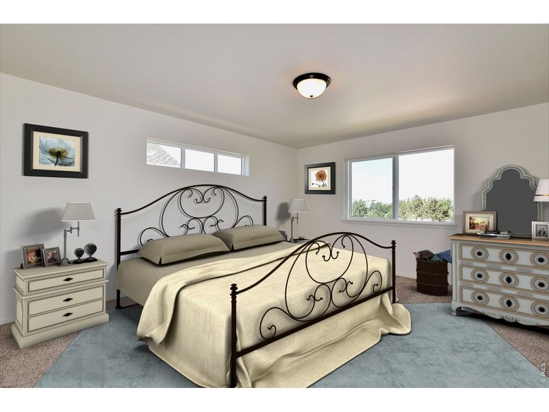 Furnished interior view inside a new home in , Greeley (Image 15).