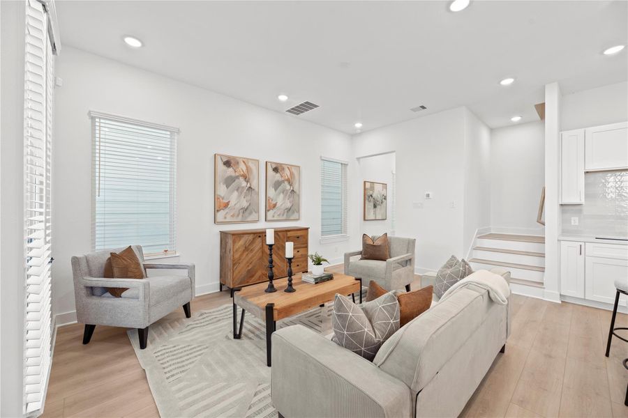 Furnished interior view inside a new home in , Houston (Image 11). Furnished interior view inside a new home in , Houston (Image 11).