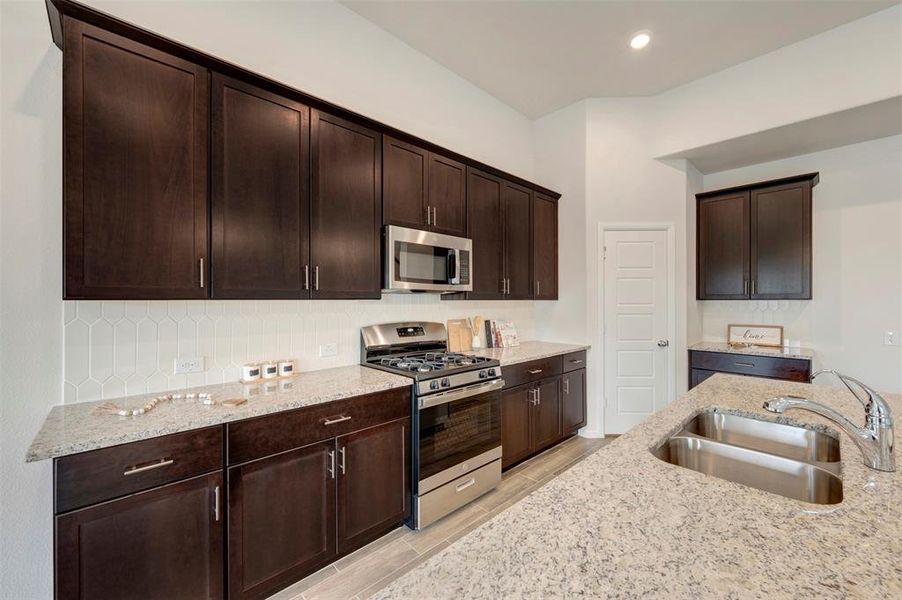 Furnished interior view inside a new home in The Preserve, Justin (Image 13).
