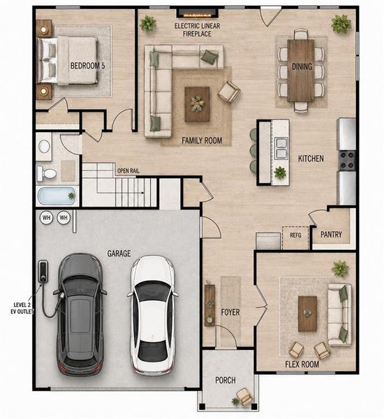 2D floor plan layout of this home in , Lawrenceville, GA (Image 4).