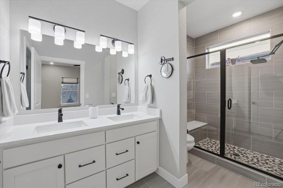 Furnished interior view inside a new home in , Monument (Image 5).