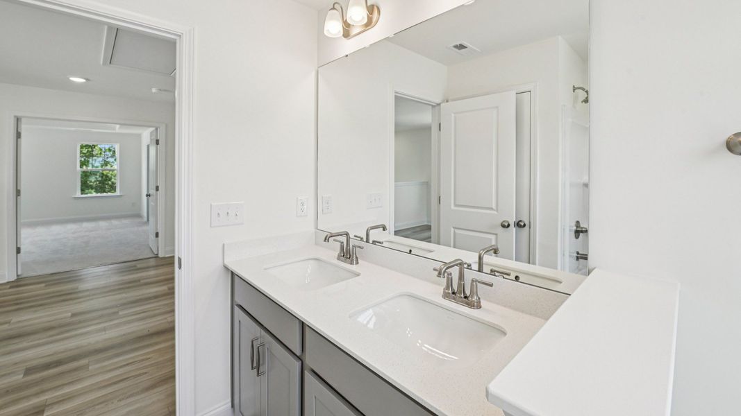 Furnished interior view inside a new home in The Farm at Neill's Creek, Lillington (Image 35).