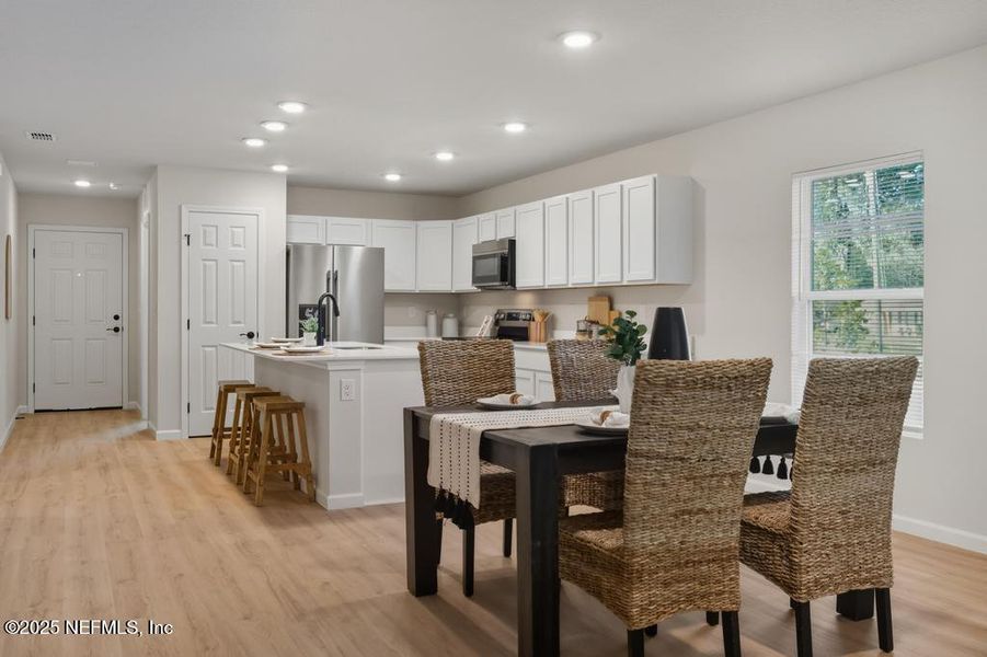 Furnished interior view inside a new home in , Jacksonville (Image 27). Furnished interior view inside a new home in , Jacksonville (Image 27).