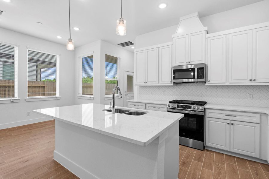 Furnished interior view inside a new home in Sienna, Missouri City (Image 10). Furnished interior view inside a new home in Sienna, Missouri City (Image 10).