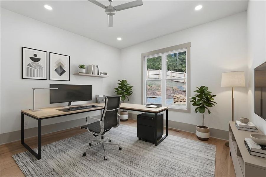 Furnished interior view inside a new home in , Roswell (Image 13).
