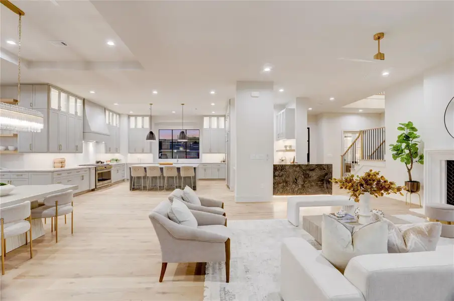 Furnished interior view inside a new home in , Houston (Image 4).