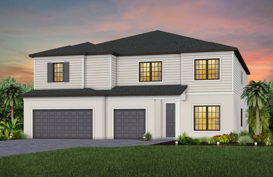 Representative exterior photo of a completed home built from the Upton by Pulte Homes in Reagan Landing, Bradenton, FL (Image 5).