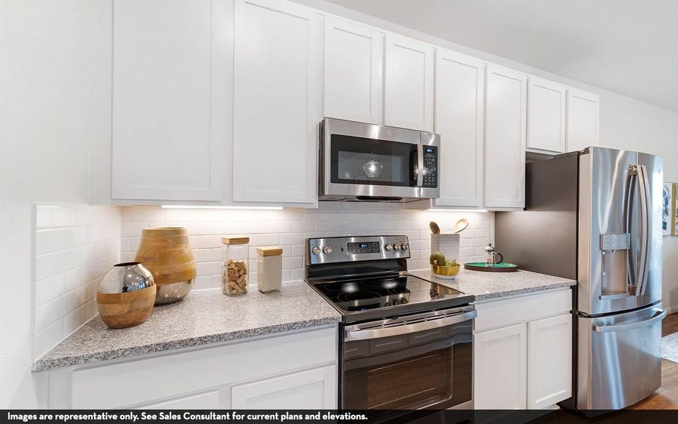 Furnished interior view inside a new home in Sweetgrass Village, Crosby (Image 9).